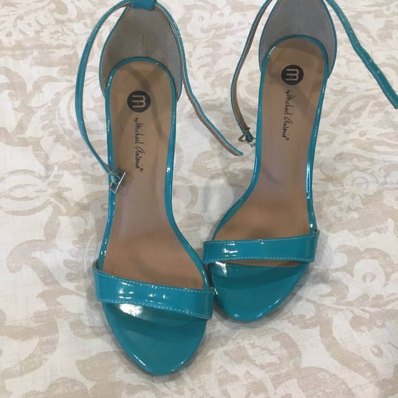 teal sandal heels